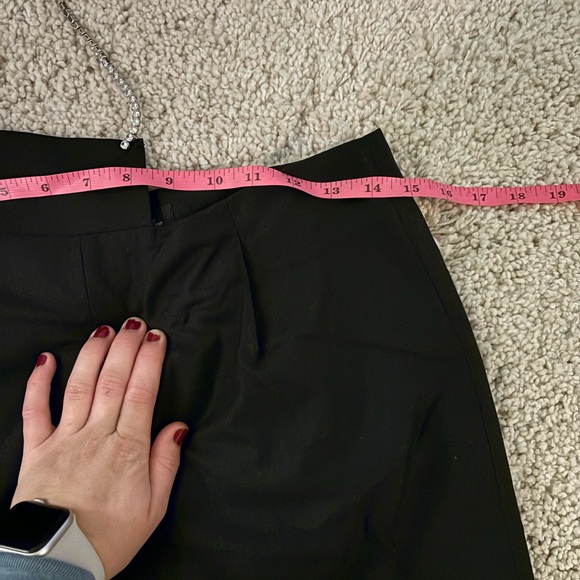 Nana Jacqueline Hallie Black Diamond Chain Wide Leg Black Pants - Picture 9 of 11